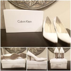 COPY - Calvin Klein Dolly Antique White Shiny S Nappa